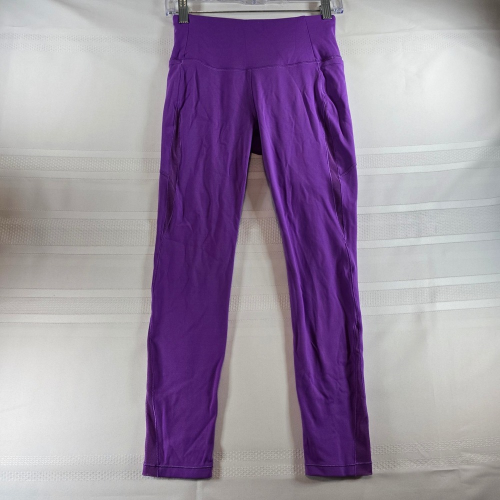 Calia purple leggings with mesh panels